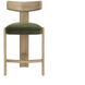 Horton 37 inch Rustic Oak / Forest Green Counter Stool